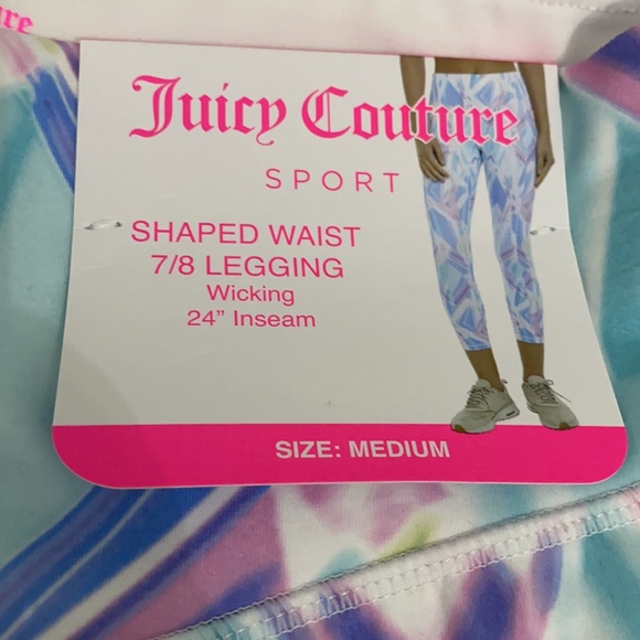 NWT Juicy Couture Sport Kaleidoscope 7/8 Leggings - Picture 9 of 13